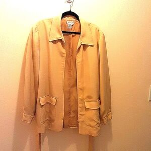 TALBOTS GOLD CARAMEL JACKSON SIZE: 16